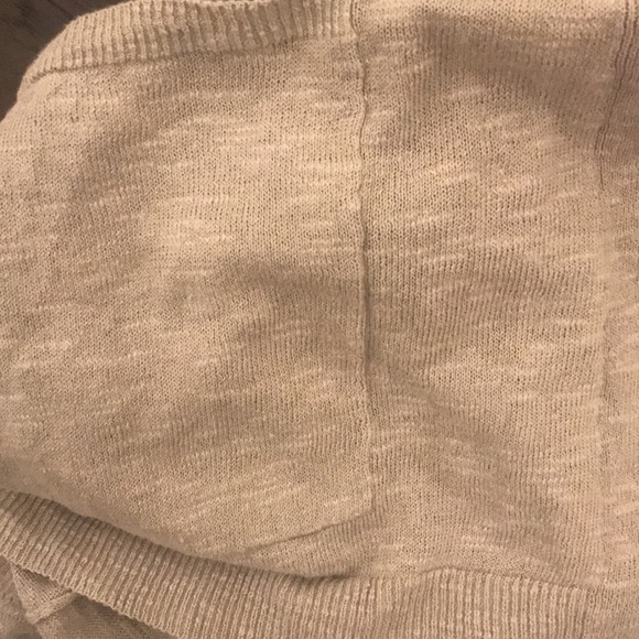 Eileen Fisher Silver Organic Linen High Collar Ribbed Knit Cardigan Size XS - Picture 13 of 13